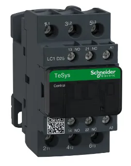 1 - CONTATTORE 25A 24VAC - Codice 102-LC1D25B7