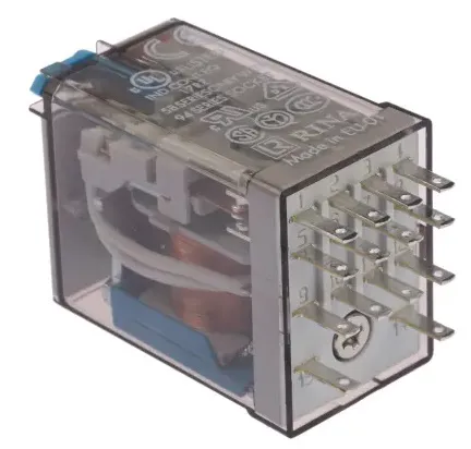 RELE' INDUSTRIALE 4 CONTATTI 7A 12VCC - codice 102-553490120094