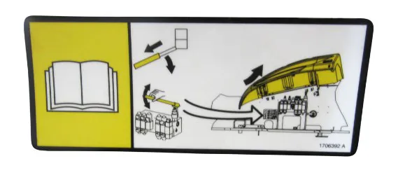 DECAL, MANUAL DESCENT INSTRUCT - codice 00-1706392