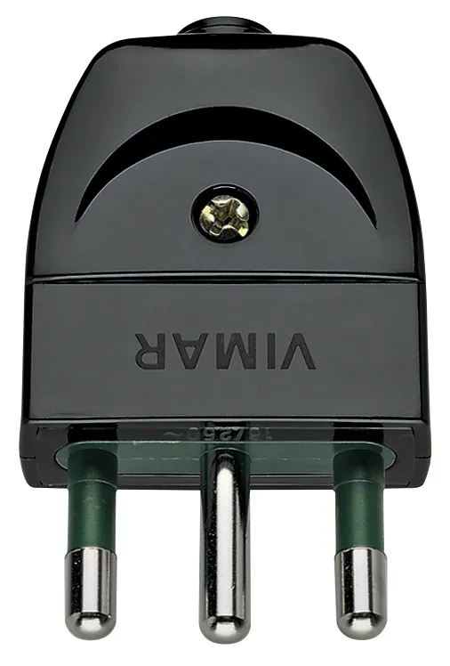 1 - SPINA 2P+T 16A S17 ASSIALE NERO - Codice 102-VIW00202
