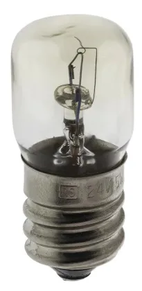 Lampadina spia con base E14, 24 V, 5 W, 30 lm - codice 108-3393327