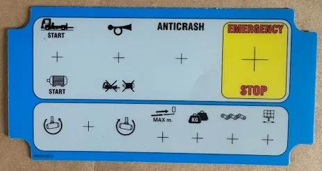 Adesiva quadro elettrico cesto blu - codice 34-N8901613