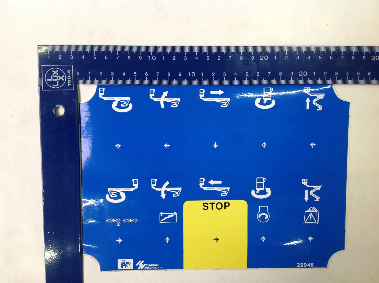 Adesivo comandi cestello - codice 07-SQR29946