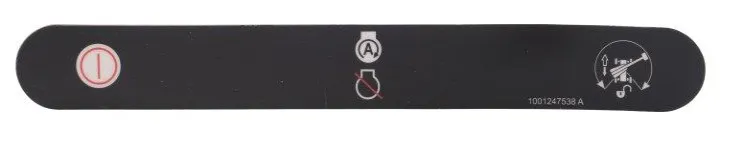 DECAL,DECAL,STOP AND GENERATOR - codice 00-1001247538