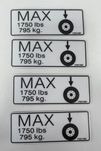 KIT DECAL,MAX TIRE(D/C/E/L/A/B/J) - codice 00-2901704