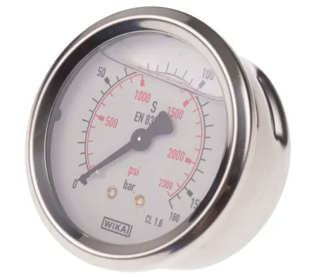 1 - MANOMETRO INOX BG D.63 0/160AP 1/4 90262040 - Codice 105-21307744
