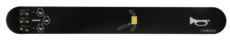 DECAL,HORN,DRV SPD,LEVEL - codice 00-1703678