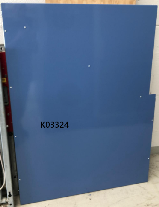 COVER D-SIDE (STRUTTURA/LAMIERA di chiusura per 2500Z/ZP senza passerella di montaggio) - codice K03324