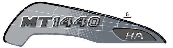 Adesivo MANITOU MT1440 - codice 43-268236