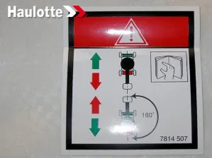 ETICHETTA PERICOLO SENSO TRANSL - codice 02-3078145070