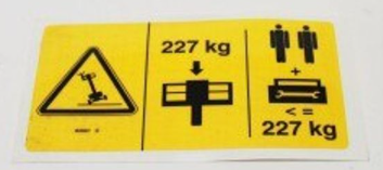 DECAL,LABEL,MAX CAPACITY*** - codice 01-82601GT