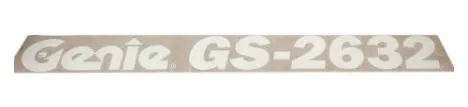DECAL,COSMETIC,GENIE GS-2632 - codice 01-72973GT