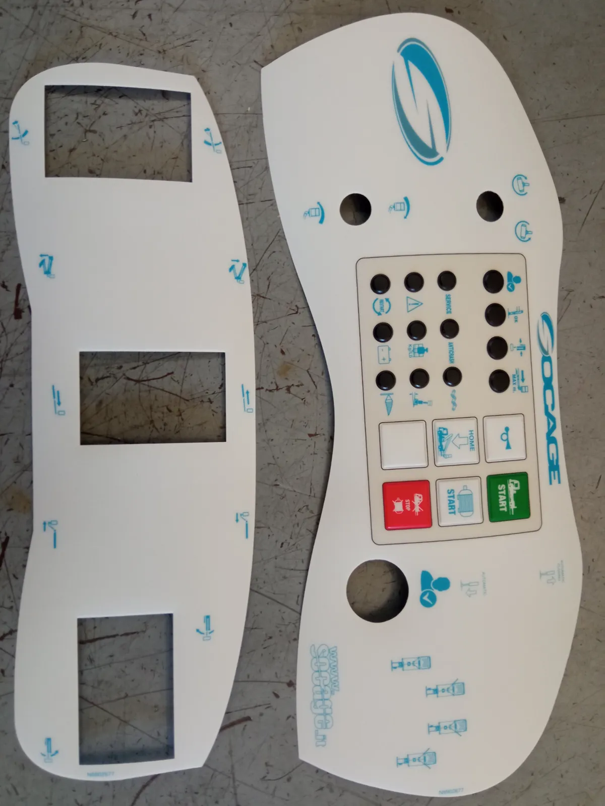 TARGA COMANDI CESTO AUTOSTAB. LIGHT(VIREM) - codice 34-N8902677