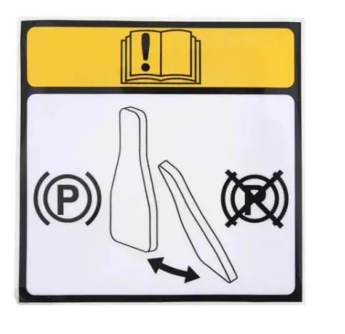 DECAL, RELEASE VALVE T1010 - codice 00-AU1111