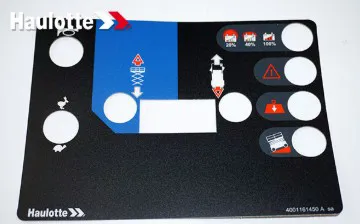 UPPER CONTROL PANEL LABEL - codice 02-4001161450