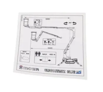 Basket capacity decals - codice 00-1614170001
