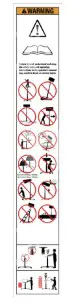 Adesivo di sicurezza - codice 100-32305GT