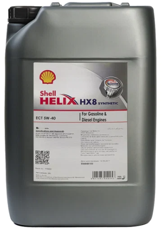 Olio motore 5w40 diesel  ECT - codice 120-HELIXHX8ECT5W40