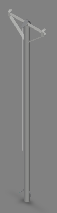 TUBO AGGANCIO SCALA SUPERIORE - codice 06541