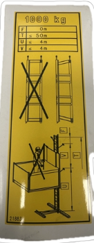 STICKER  - 1000 KG - codice 21883