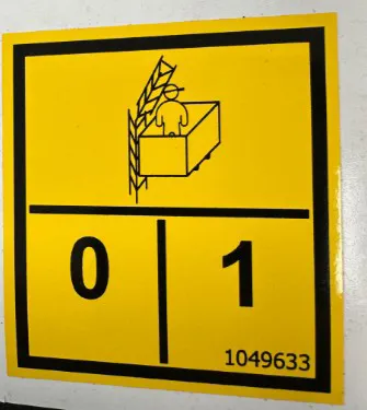 SIGN 'INSTALLATION 0/1' - codice 1049633
